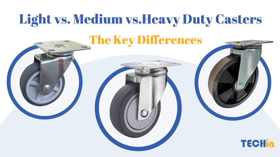 Light vs Medium vs Heavy Duty Caster Wheels: Key Differences & Buying Guide