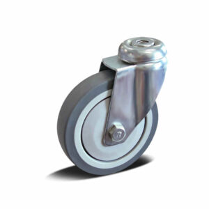 50-100mm TPR/PP Apparatus Castor – Bolt Hole – Swivel