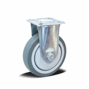 50-100mm TPR/PP Apparatus Castor – Top Plate – Fixed