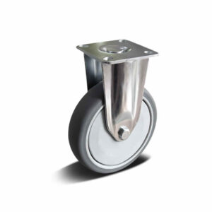 75-150mm TPR Apparatus Castor – Top Plate – Fixed