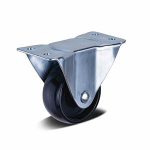 40-100mm Hard Rubber/PP/Cast Iron Apparatus Castor – Top Plate – Fixed