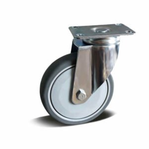 75-150mm TPR Apparatus Castor – Top Plate – Swivel