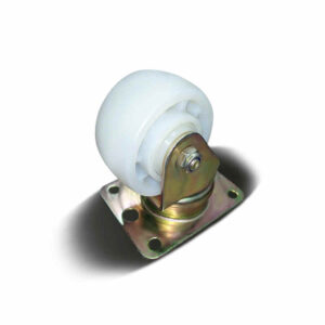 58-70mm PA (Nylon) Apparatus Castor – Top Plate – Swivel – Rectangular Plate