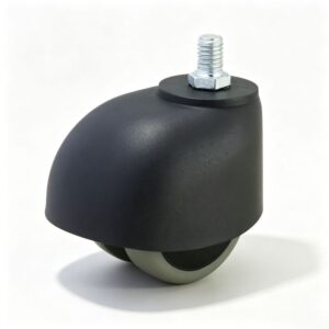 PU Executive Chair Threaded Stem Furniture Castor with Nylon Core, 50mm, 30kg Load with Swivel and Brake Options