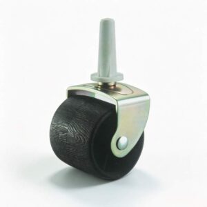 PA Bed Roller Black Stem Furniture Castor with Nylon Core, 50mm, 50kg Load with Swivel and Brake Options