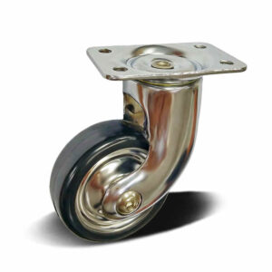 Tea Trolley Nylon Top Plate Furniture Castor with Zinc Alloy Housing, 42-62mm, 50-60kg Load with Swivel and Brake Options