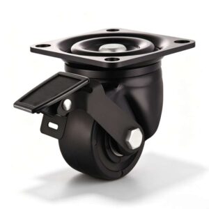H05, Low Gravity Heavy Duty Castor – Top Plate – Swivel with Brake