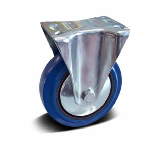 Elastic Rubber and TPR with PP Core Top Plate Fixed Industrial Castor, 80-200mm, 100-250kg