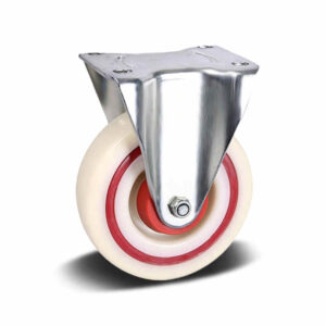 PA and Rubber Sandwich and TPR and PU with PA and Rubber and PP Core Top Plate Fixed Industrial Castor, 100-125mm, 160-200kg