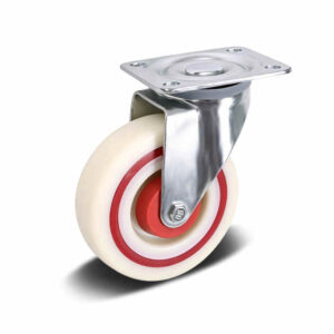 PA and Rubber Sandwich and TPR and PU with PA and Rubber and PP Core Top Plate Swivel Industrial Castor, 100-125mm, 160-200kg