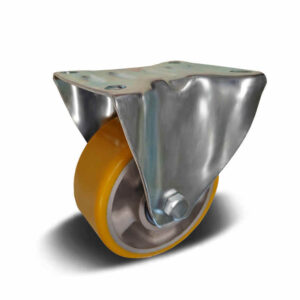 H08 PU+Aluminium Wheel Heavy Duty Castor – Fixed
