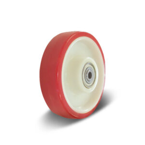 80-125mm White PU/PA Core Wheel – Ball Bearing