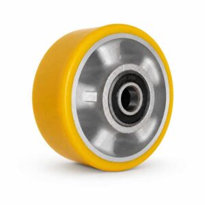 125-200mm Orange PU/Aluminium Core Wheel – Ball Bearing – New Series