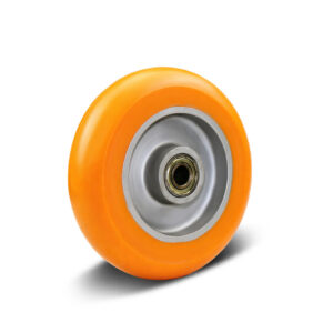 80-250mm Orange PU/Aluminium Core Wheel – Ball Bearing