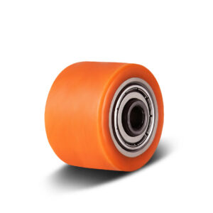 35-50mm Orange PU/Cast Iron Core Wheel – Ball Bearing