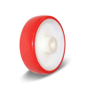 80-200mm White PU/PP Core Wheel – Plain Bearing