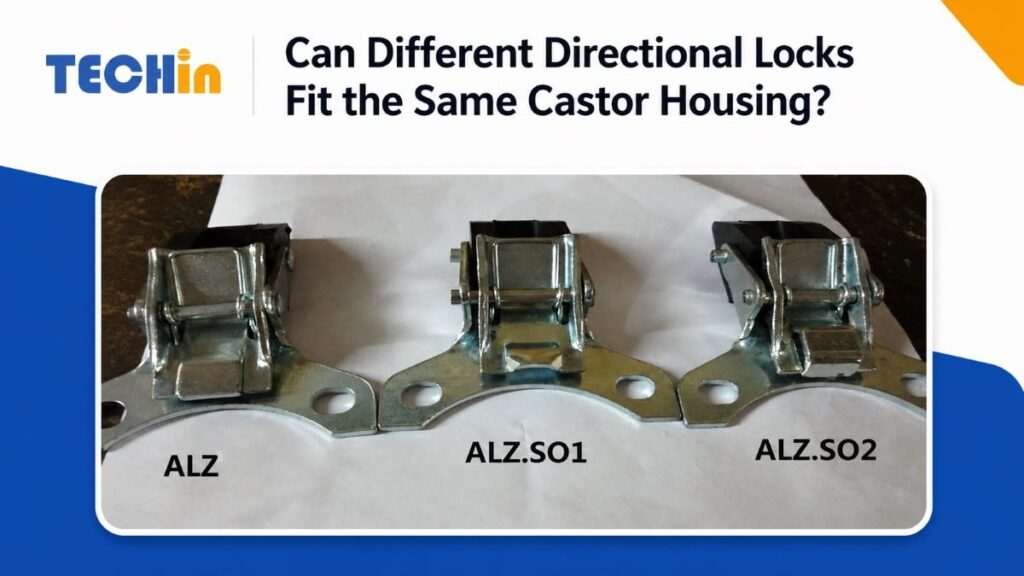 Can Different Directional Locks Fit the Same Castor Housing?